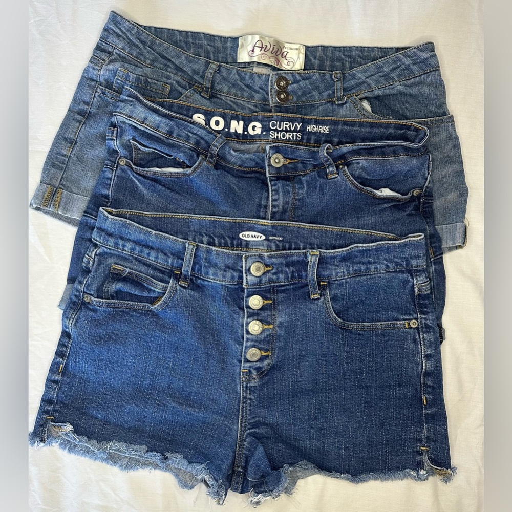 3 denim shorts - Picture 2 of 5